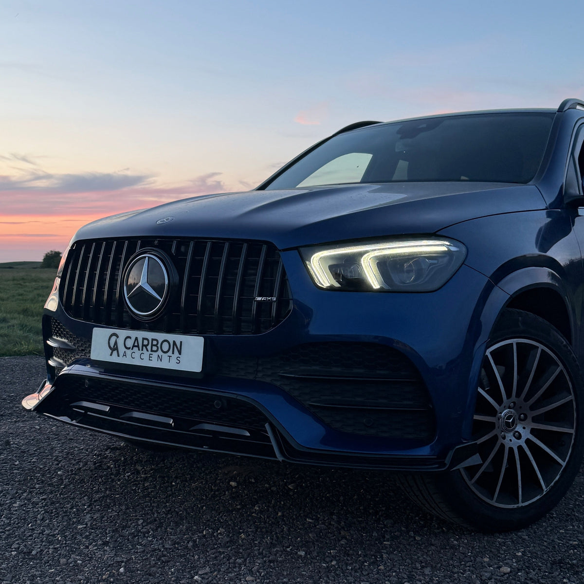 GLE - W167 Pre-Facelift: Gloss Black Panamericana GT Grill 19-23