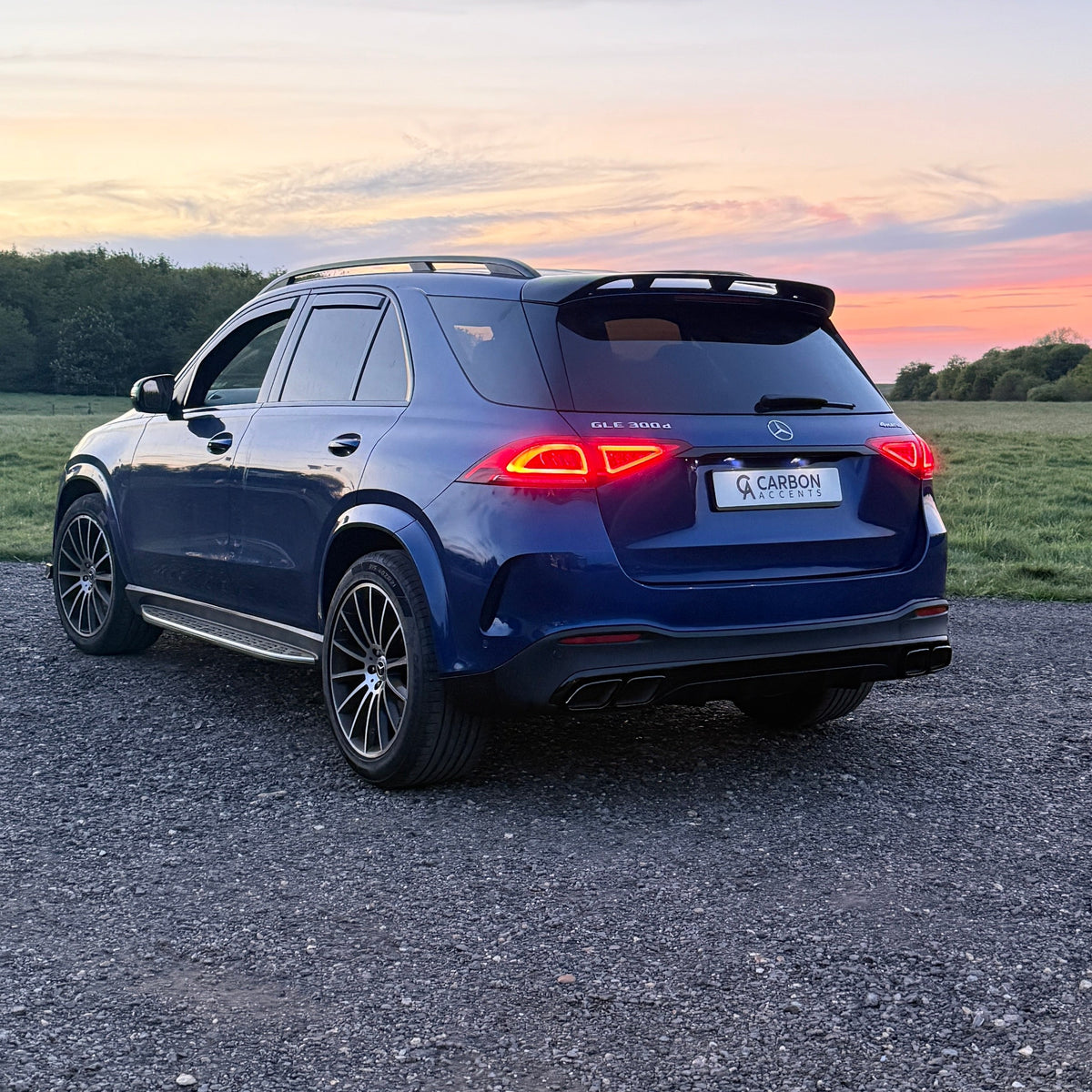 GLE - W167 Pre-Facelift: Gloss Black AMG Style Diffuser 19-23