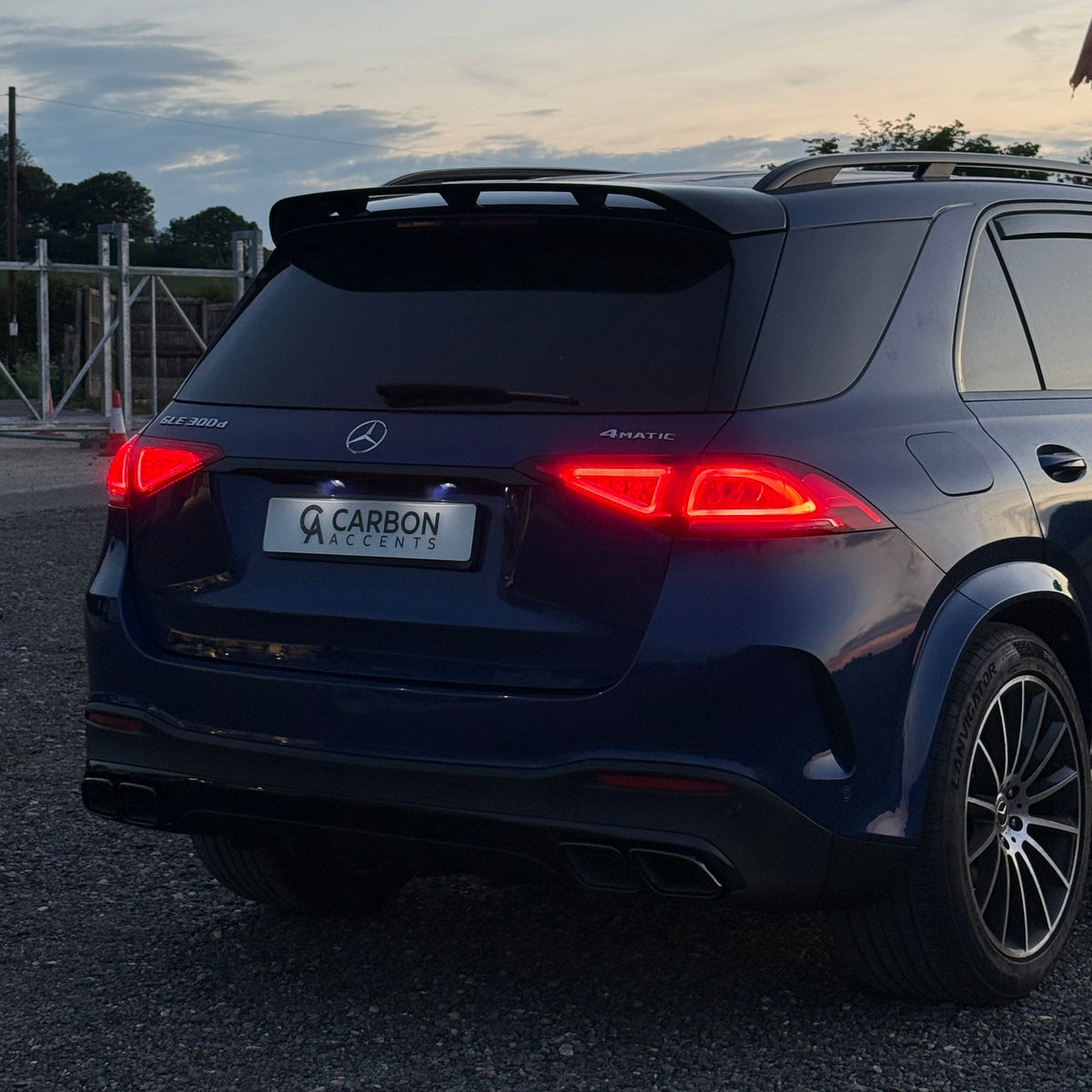 GLE - W167 Pre-Facelift: Gloss Black AMG Style Diffuser 19-23