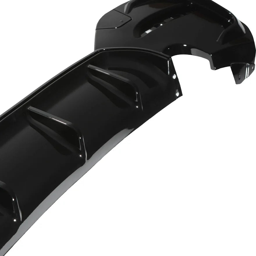 1 Series - F20/F21 Facelift LCI: Gloss Black Dual Exhaust Diffuser 15-19