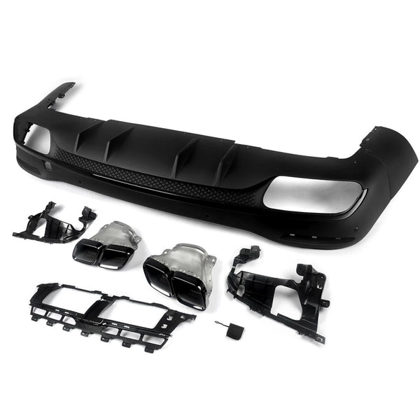 GLE - W167 Pre-Facelift: Gloss Black AMG Style Diffuser 19-23