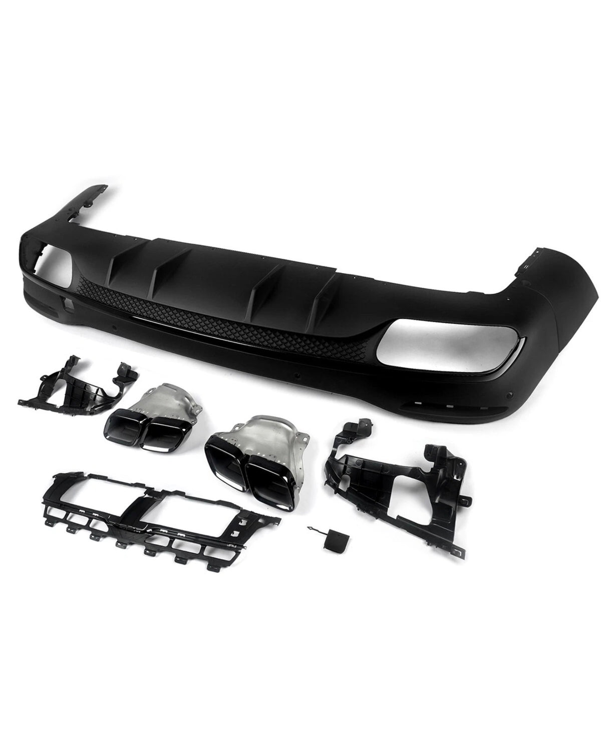 GLE - W167 Pre-Facelift: Gloss Black AMG Style Diffuser 19-23