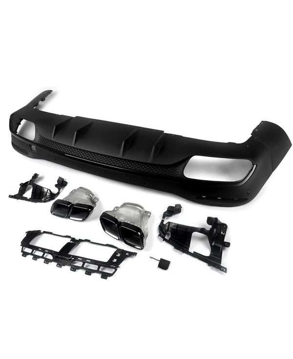 GLE - W167 Pre-Facelift: Gloss Black AMG Style Diffuser 19-23