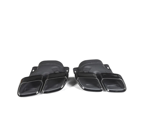C Class - C205 Coupe: Gloss Black Rear Diffuser 14-21