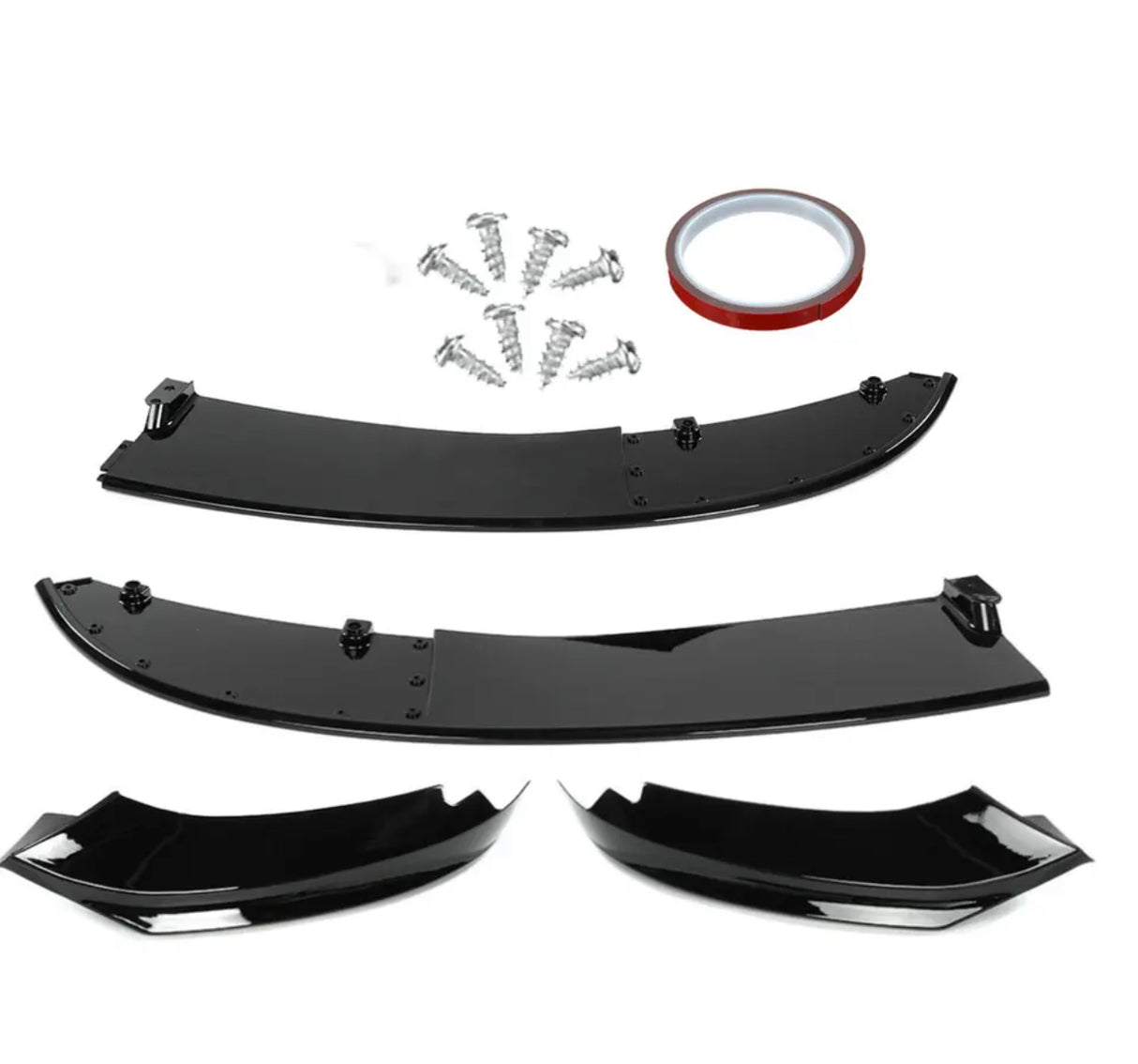 4 Series - F32/F33/F36: Gloss Black M Performance Splitter 14-20