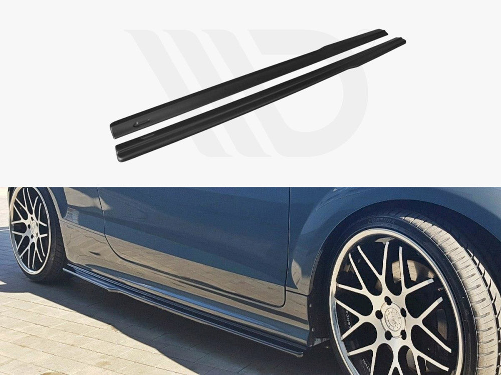 TT - 8J MK2: Gloss Black Maxton Side Skirts 08-13