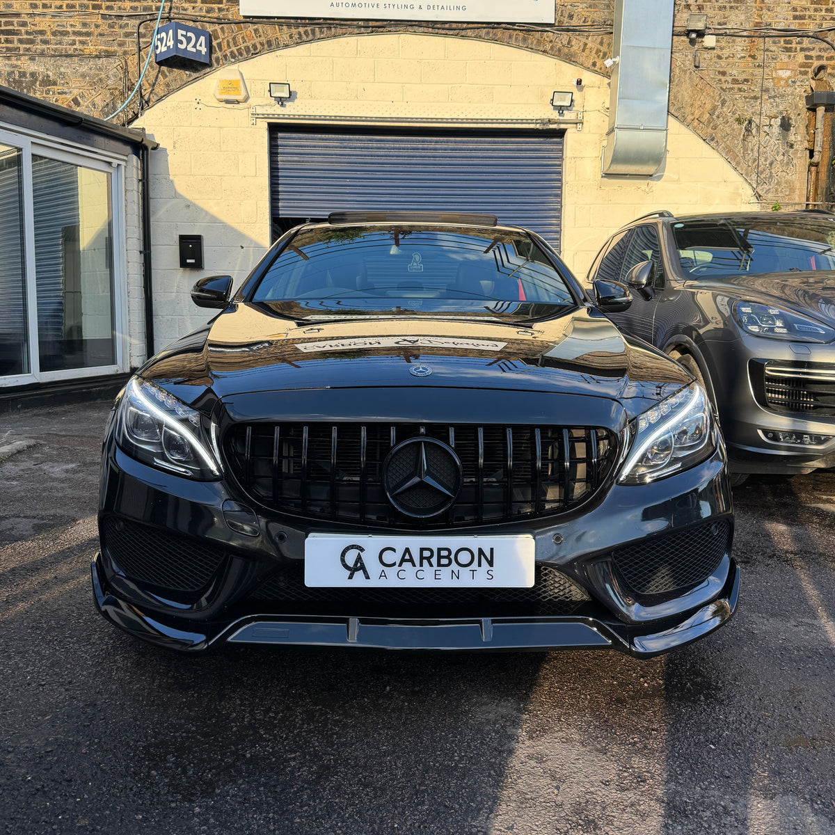 C Class - W205/C205 Pre-Facelift: Gloss Black Splitter 14-18