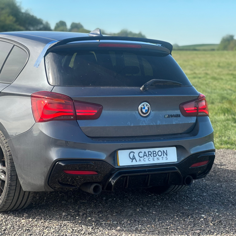 1 Series - F20/F21 Facelift LCI: Gloss Black Dual Exhaust Diffuser 15-19