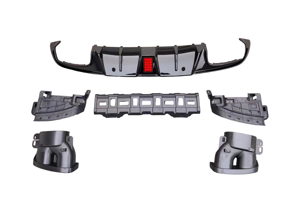 C Class - C205: Gloss Black Brabus Style LED Diffuser 15-21
