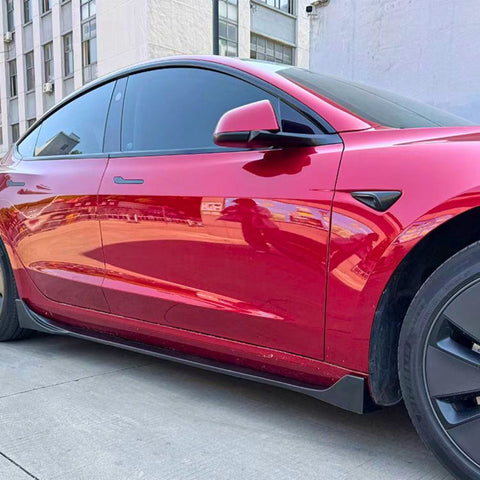 Tesla - Model 3: Gloss Black V1 Full Body Kit 23+