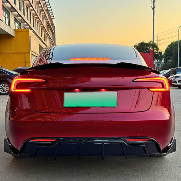 Tesla - Model 3: Gloss Black V1 Full Body Kit 23+