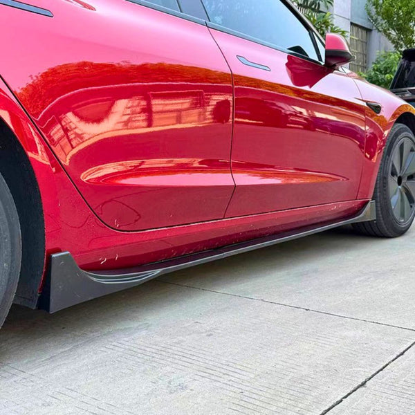 Tesla - Model 3: Gloss Black V1 Full Body Kit 23+