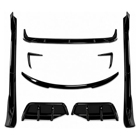 Tesla - Model Y: Gloss Black V1 Full Body Kit 25+