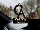 Air freshener featuring carbon fiber print with 