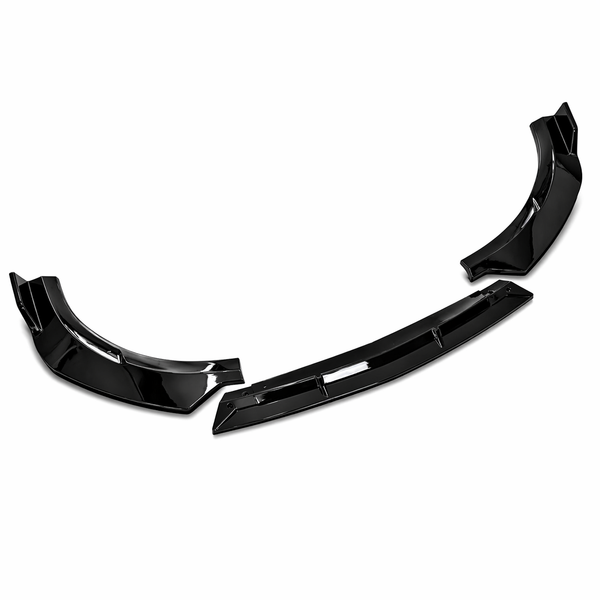 C Class - W205/C205 Facelift: Gloss Black AMG Style Front Splitter 19-21