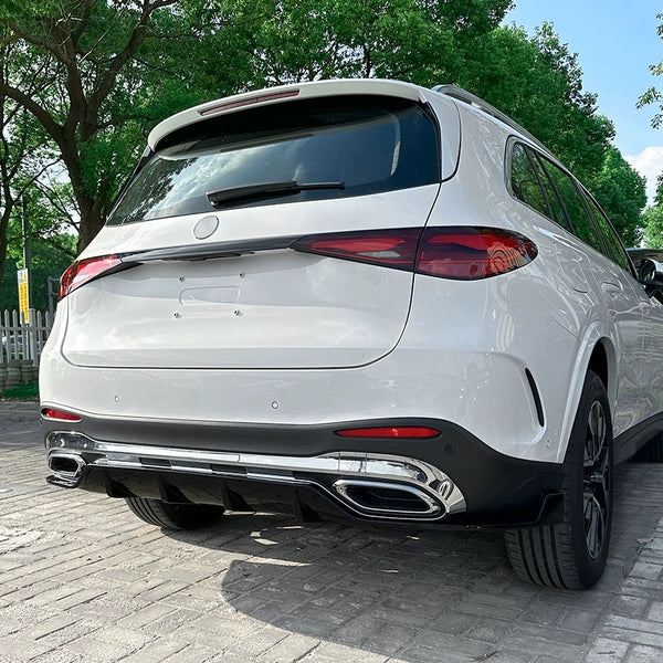 GLC - X254: Gloss Black V1 Style Rear Diffuser 23+