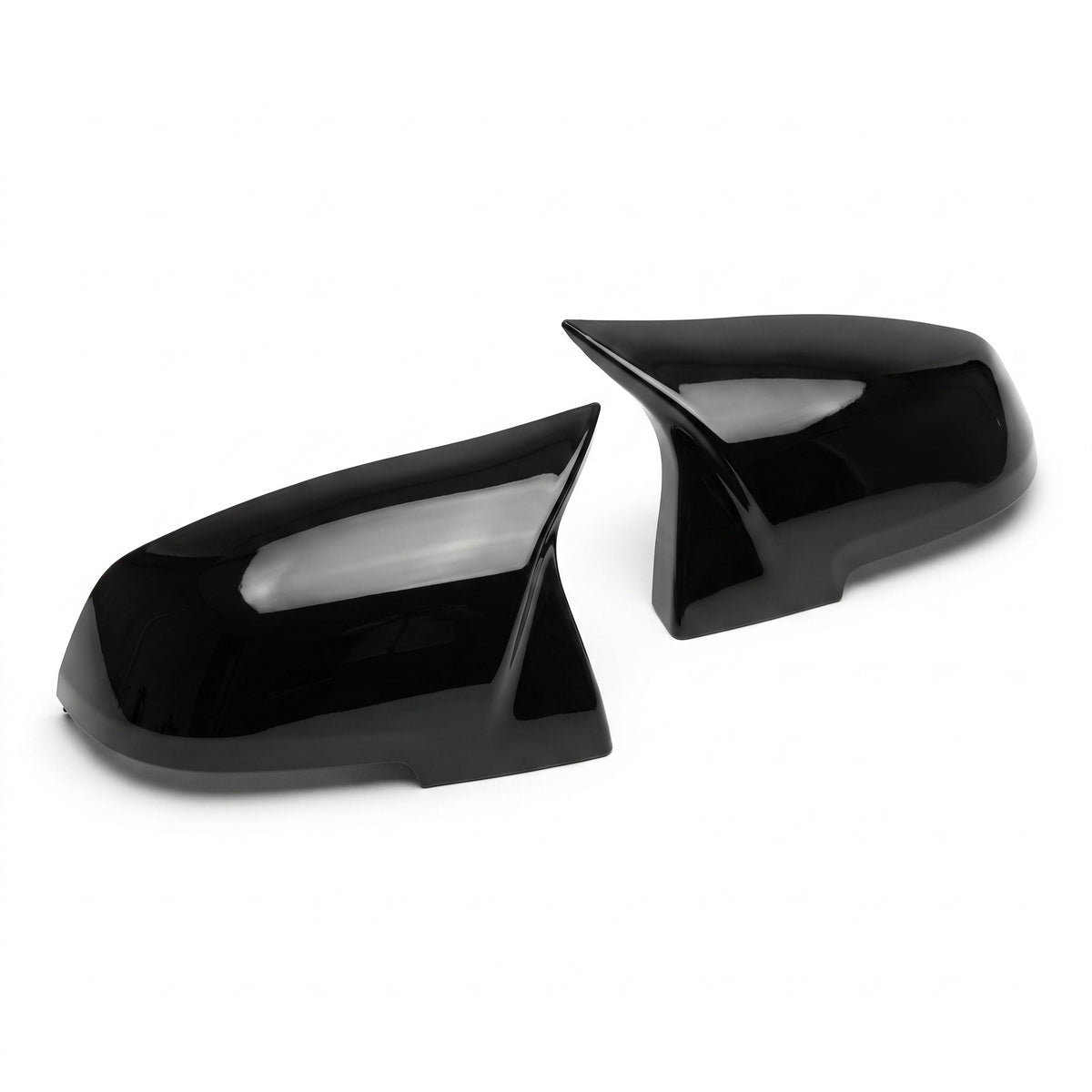 Gloss black M-style wing mirror covers for BMW 1 Series F20/F21 - product view | Carbon Accents