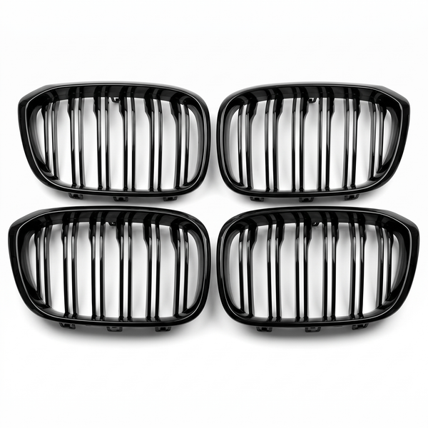 X3 - G01 Pre-Facelift: Gloss Black Double Slat Grill 18-21