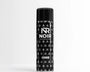 A black aerosol can stands on a smooth surface with a minimalist background. The can displays the text: "NR NOIR LUXURY AIR FRESHENER CODE" and is patterned with smaller "NR NOIR" logos.