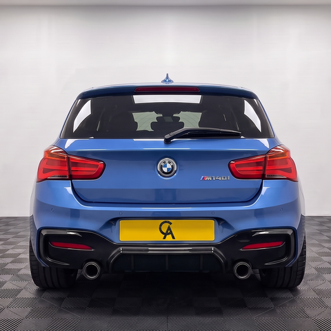 1 Series - F20/F21 Facelift LCI: Gloss Black Dual Exhaust Diffuser 15-19