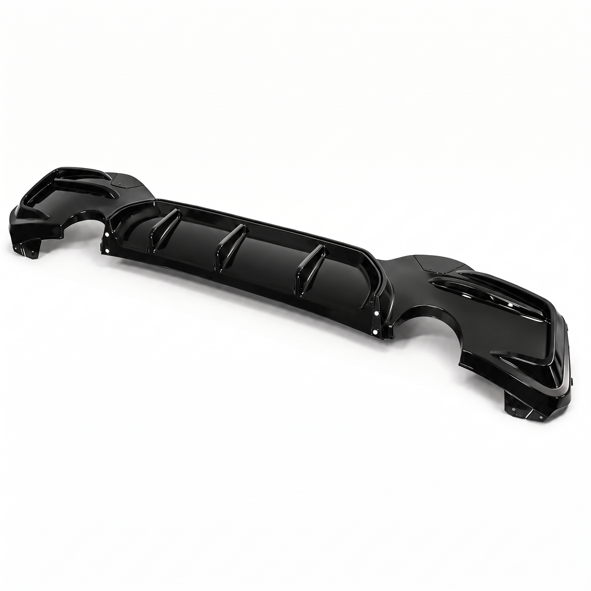 1 Series - F20/F21 Facelift LCI: Gloss Black Dual Exhaust Diffuser 15-19