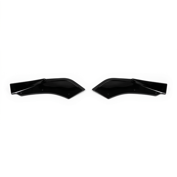 1 Series - F20/F21 Facelift: Gloss Black Rear Canards 15-19