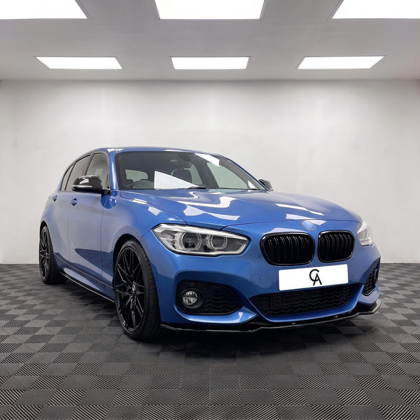 1 Series - F20/F21 Facelift: Gloss Black VC1 Style Splitter 15-19