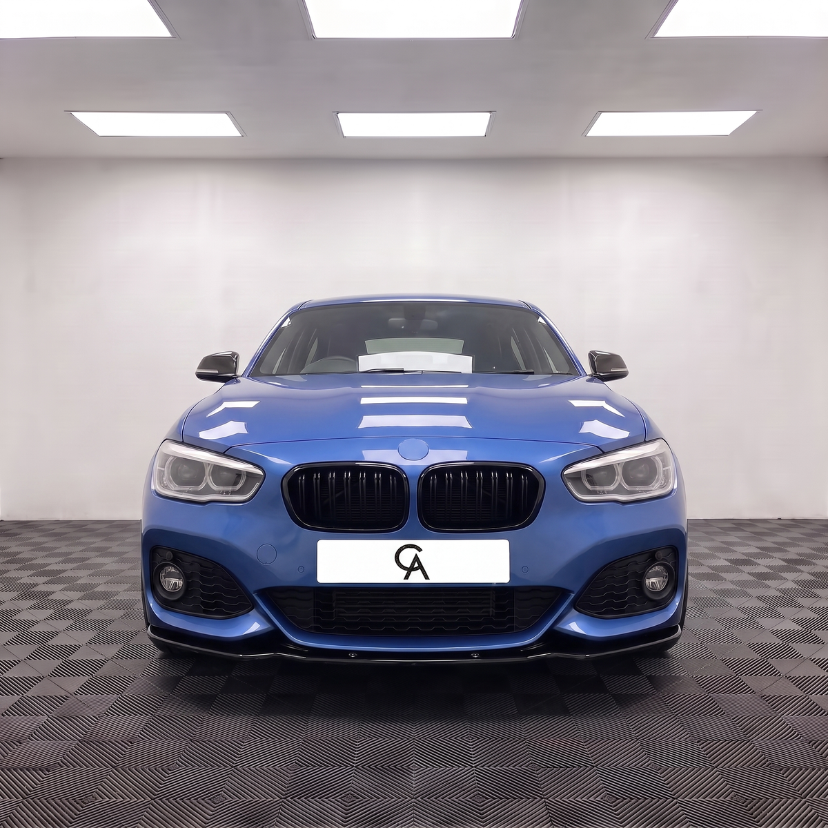 1 Series - F20/F21 Facelift: Gloss Black VC1 Style Splitter 15-19
