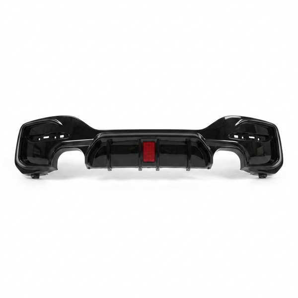 1 Series - F20/F21 Facelift: Gloss Black LED Dual Diffuser 15-19