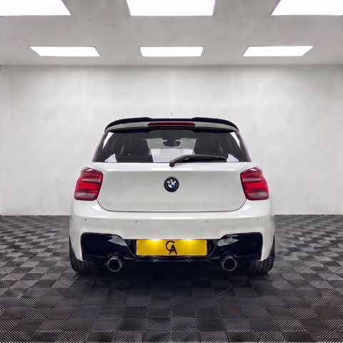 1 Series - F20/F21 Pre-Facelift: Gloss Black Dual Exhaust Diffuser 11-14