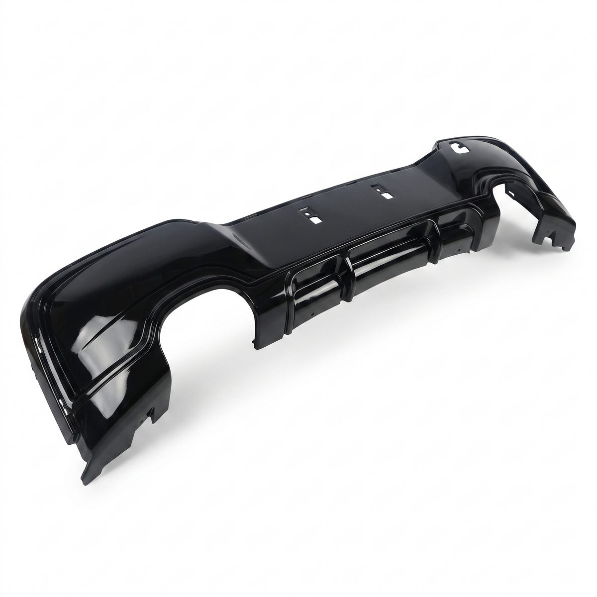 1 Series - F20/F21 Pre-Facelift: Gloss Black Dual Exhaust Diffuser 11-14