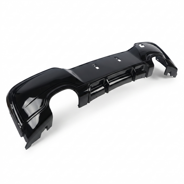 1 Series - F20/F21 Pre-Facelift: Gloss Black Dual Exhaust Diffuser 11-14