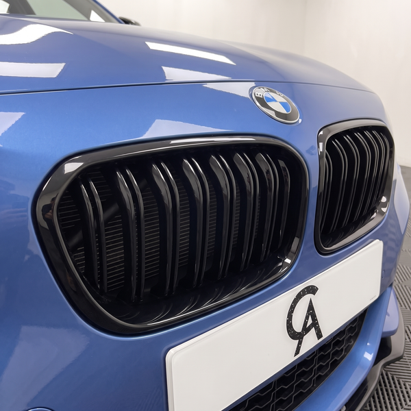 1 Series - F20/F21 Facelift LCI: Gloss Black Double Slat Grill 15-19