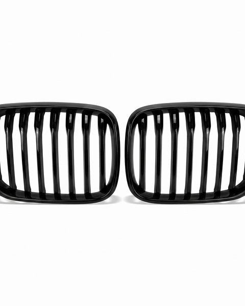 1 Series - F20/F21 Pre-Facelift: Gloss Black Single Slat Grill 11-14