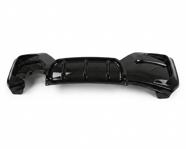 1 Series - F20/F21 Facelift: Gloss Black Twin Exhaust Diffuser 15-19