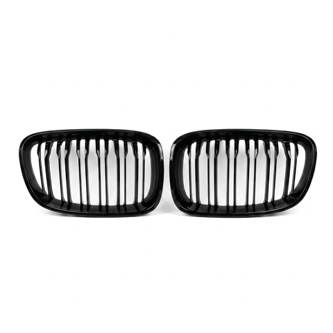 1 Series - F20/F21 Pre-Facelift: Gloss Black Double Slat Grill 11-14