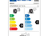 EU tyre label - Arivo Terramax ARV Pro A/T 275/55 R20 117S XL - fuel D, wet grip C, noise 73dB