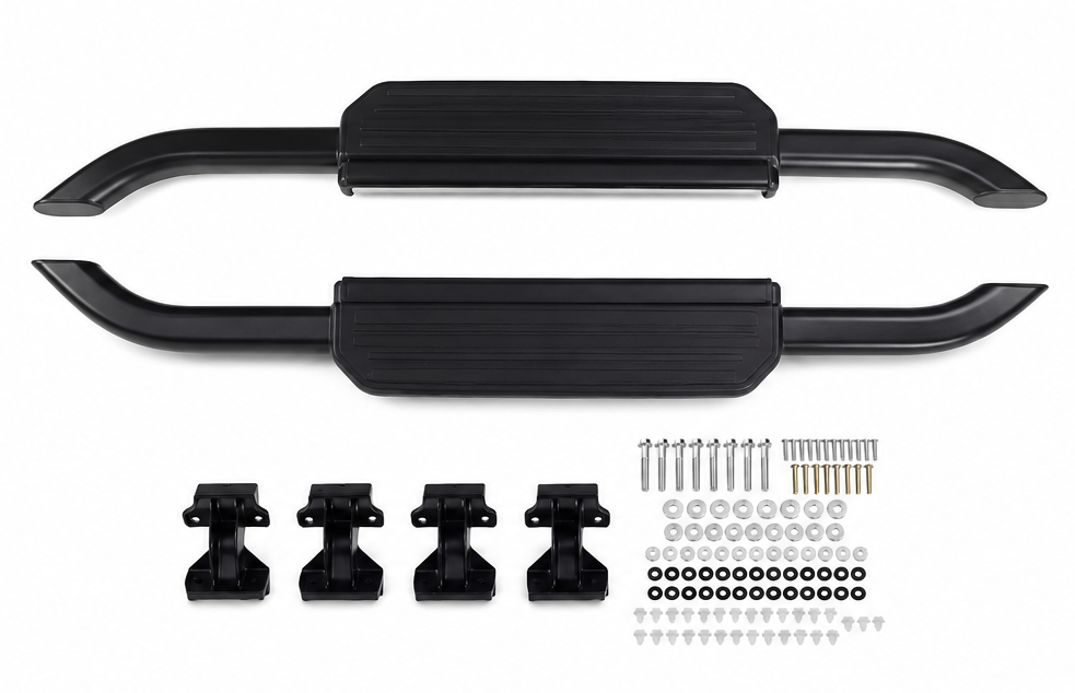 Defender 90 - L663: Black OE Style Running Boards 20+