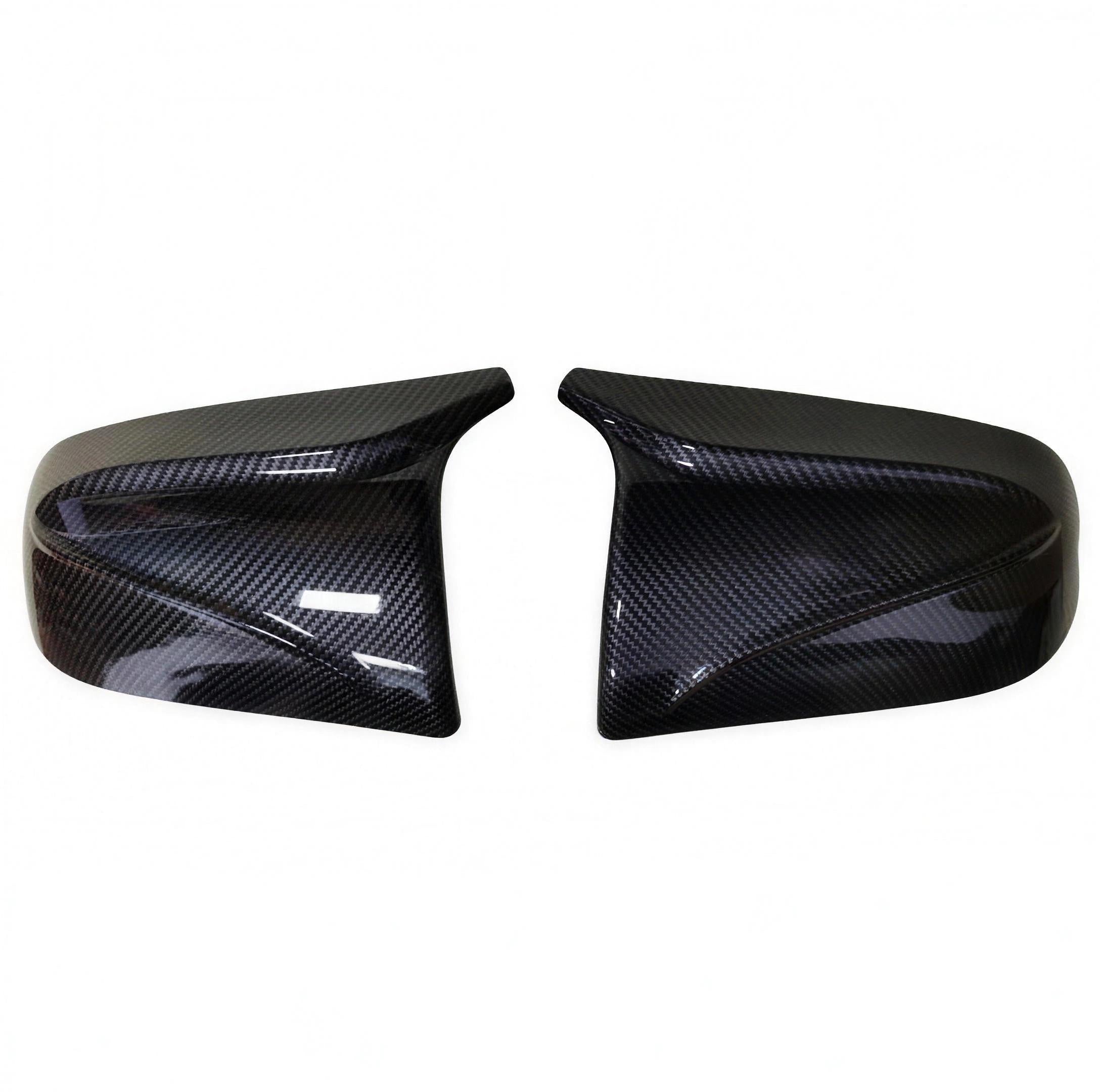 Carbon Fibre Look M Style Wing Mirror Covers for Tesla Model 3 2019-2021 - product view | Carbon Accents