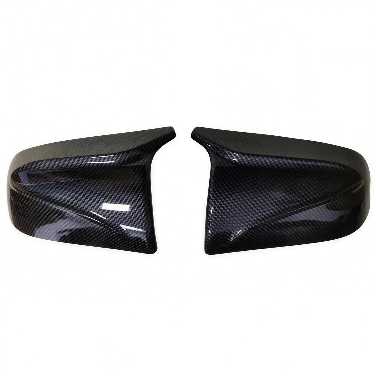 Carbon Fibre Look M Style Wing Mirror Covers for Tesla Model 3 2019-2021 - product view | Carbon Accents