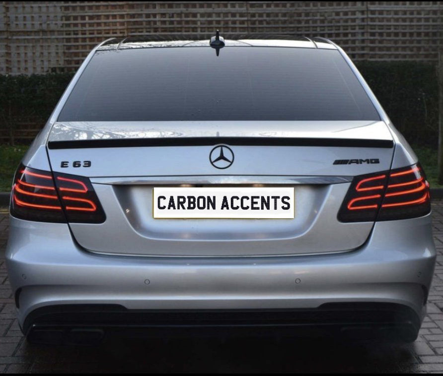 E Class - W212: Gloss Black AMG Style Spoiler 10-16