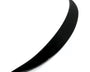 A sleek, black, curved object rests against a white background, resembling a crescent or boomerang shape, suggesting potential for aerodynamic purposes or decorative design.