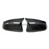 1 Series - F40: Carbon Fibre M Style Mirror Covers - Carbon Accents