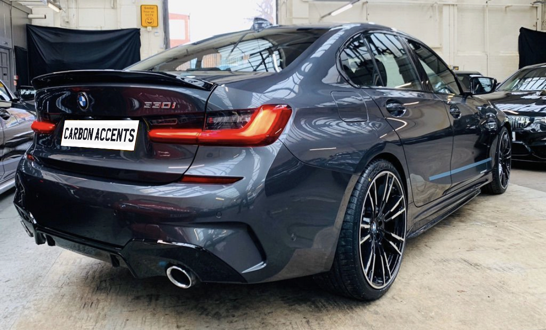3 Series - G20: Gloss Black Performance Style Spoiler - Carbon Accents