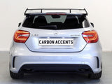 A Class - W176: Gloss Black A45 Style Aero Spoiler - Carbon Accents