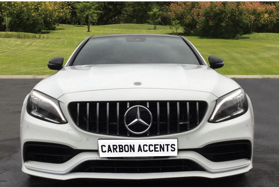 C Class - C63 W205/C205: Pre-facelift GT Panamericana Grills - Carbon Accents