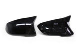 1 Series - F40: Gloss Black M Style Mirror Covers - Carbon Accents