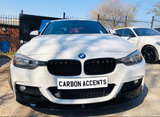 3 Series - F30: Gloss Black M Performance Splitter - Carbon Accents