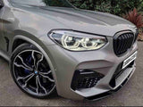 X3M - F97 Pre-Facelift: Gloss Black Front Splitter 18-21
