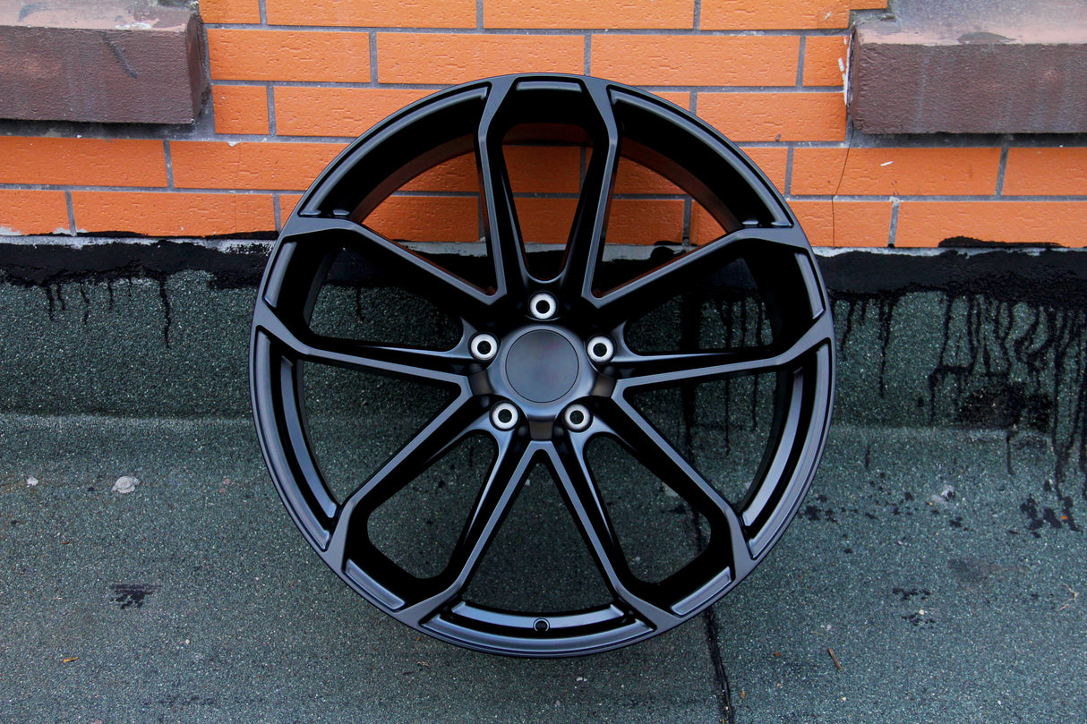 Cayenne - 22" Satin Black GT Style Alloy Wheels 18+